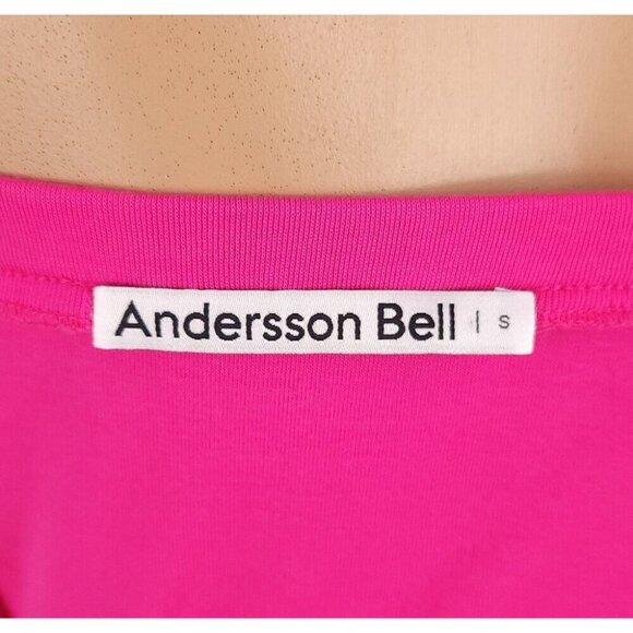 Andersson Bell Cotton Midi Dress Size S Pink $470 - Picture 9 of 14